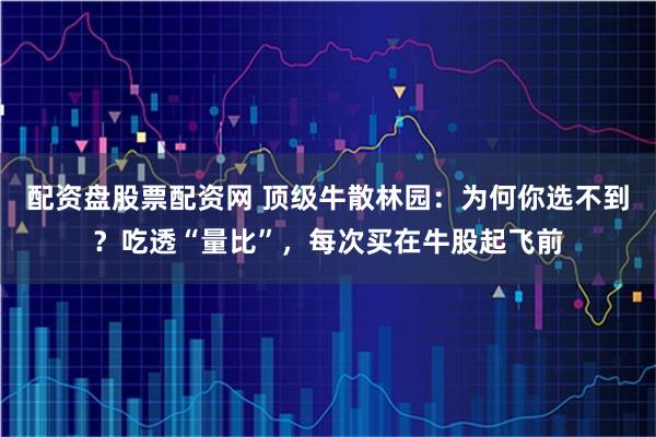配资盘股票配资网 顶级牛散林园：为何你选不到？吃透“量比”，每次买在牛股起飞前